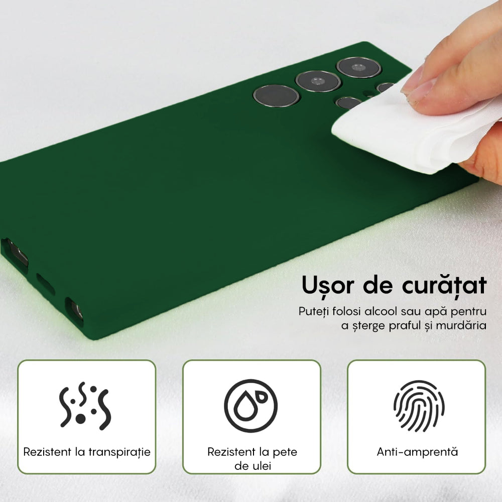 Husa Soft Silicone - Samsung Galaxy S23 Ultra - Dark Marine Green