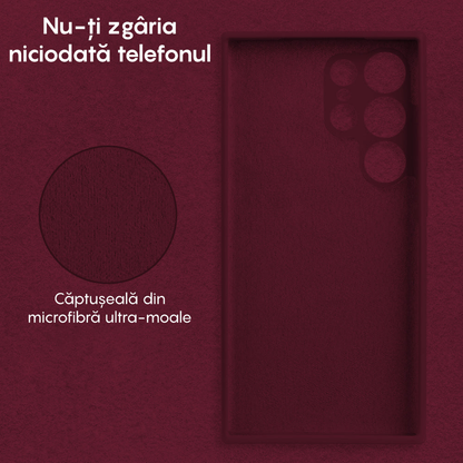 Husa Soft Silicone - Samsung Galaxy S24 Ultra - Burgundy