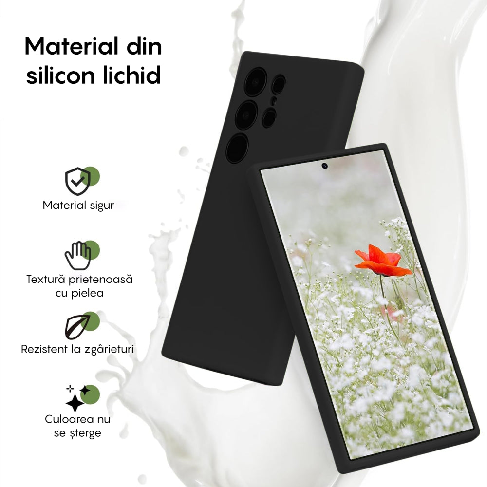Husa Soft Silicone - Samsung Galaxy S24 Ultra - Negru