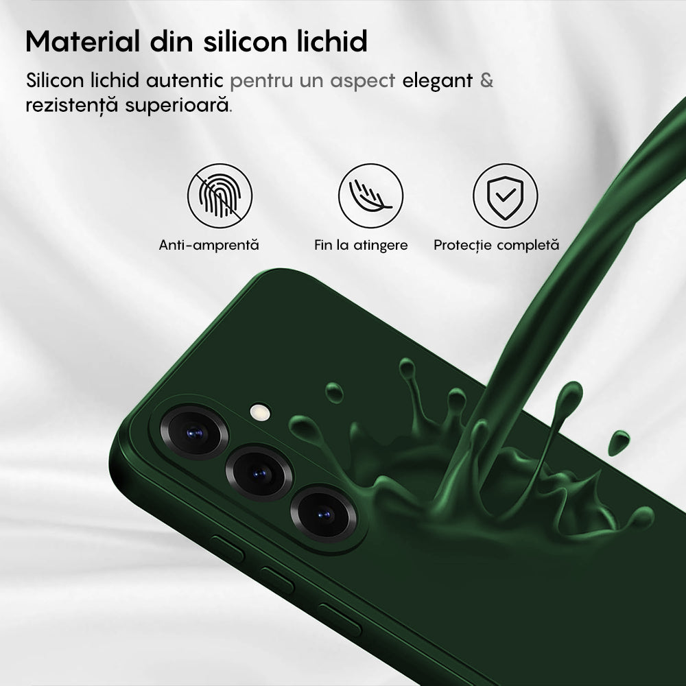 Husa Soft Silicone - Samsung Galaxy S25 - Webster Green