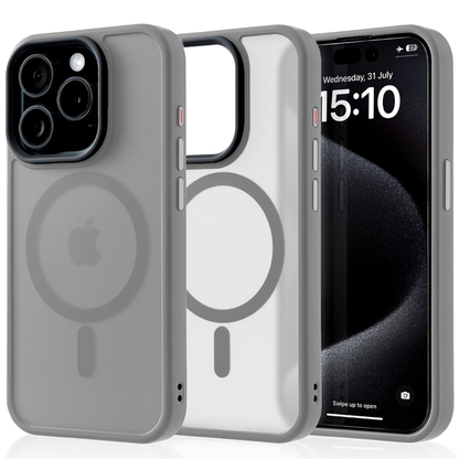 Husa MagSafe - iPhone 15 Pro - Light Grey