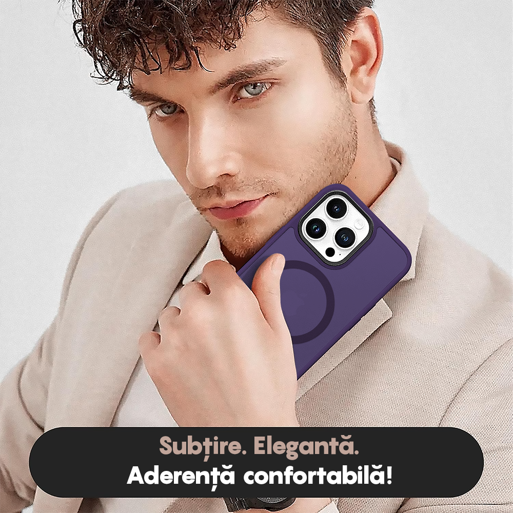 Husa MagSafe - iPhone 15 Pro Max - Dark Purple