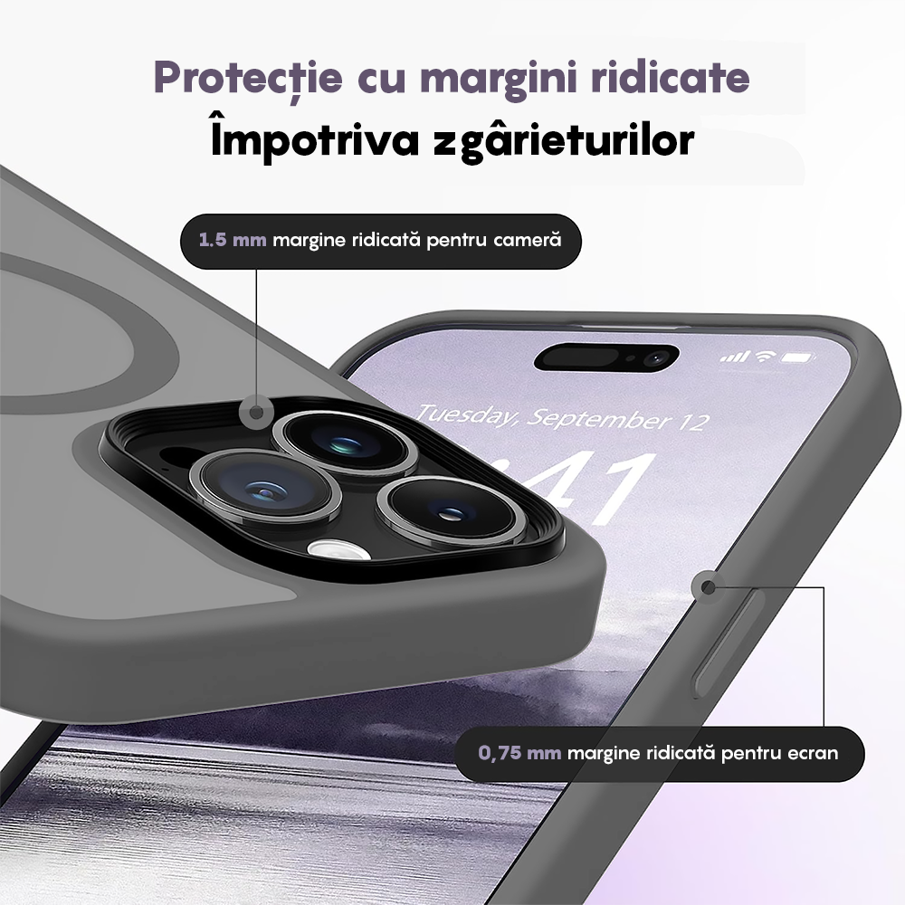 Husa MagSafe - iPhone 16 Pro - Gri
