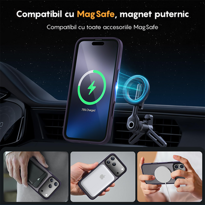 Husa MagSafe - iPhone 17 Pro Max - Mov Inchis