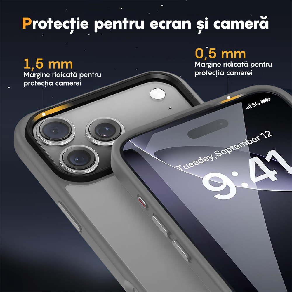 Husa MagSafe - iPhone 17 Pro Max - Gri Deschis