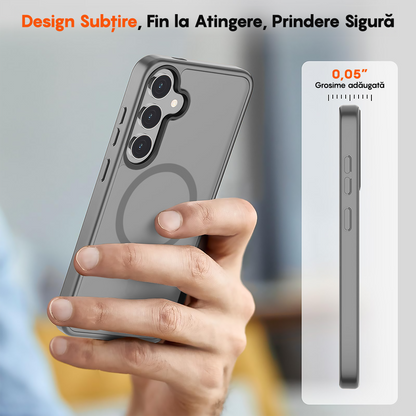 Husa MagSafe - Samsung Galaxy S24 - Gri Deschis