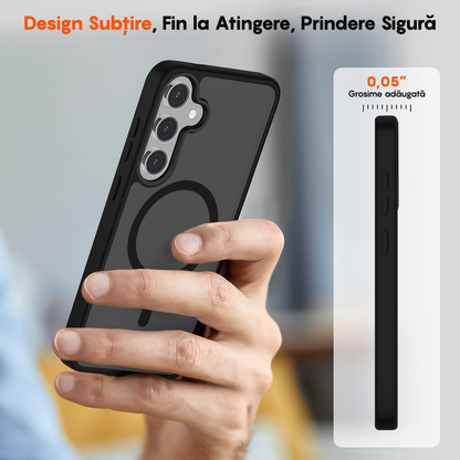 Husa MagSafe - Samsung Galaxy S24 Plus - Negru
