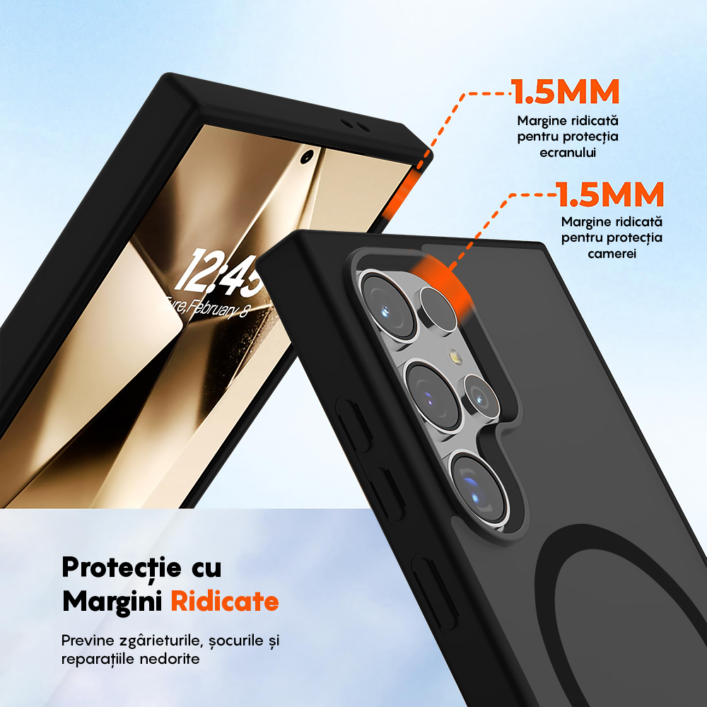 Husa MagSafe - Samsung Galaxy S24 Ultra - Negru