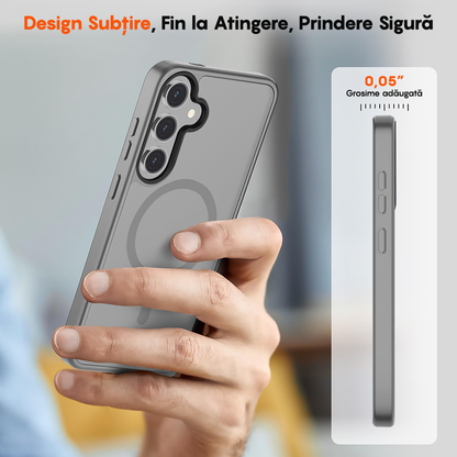 Husa MagSafe - Samsung Galaxy S25 Plus - Gri Deschis
