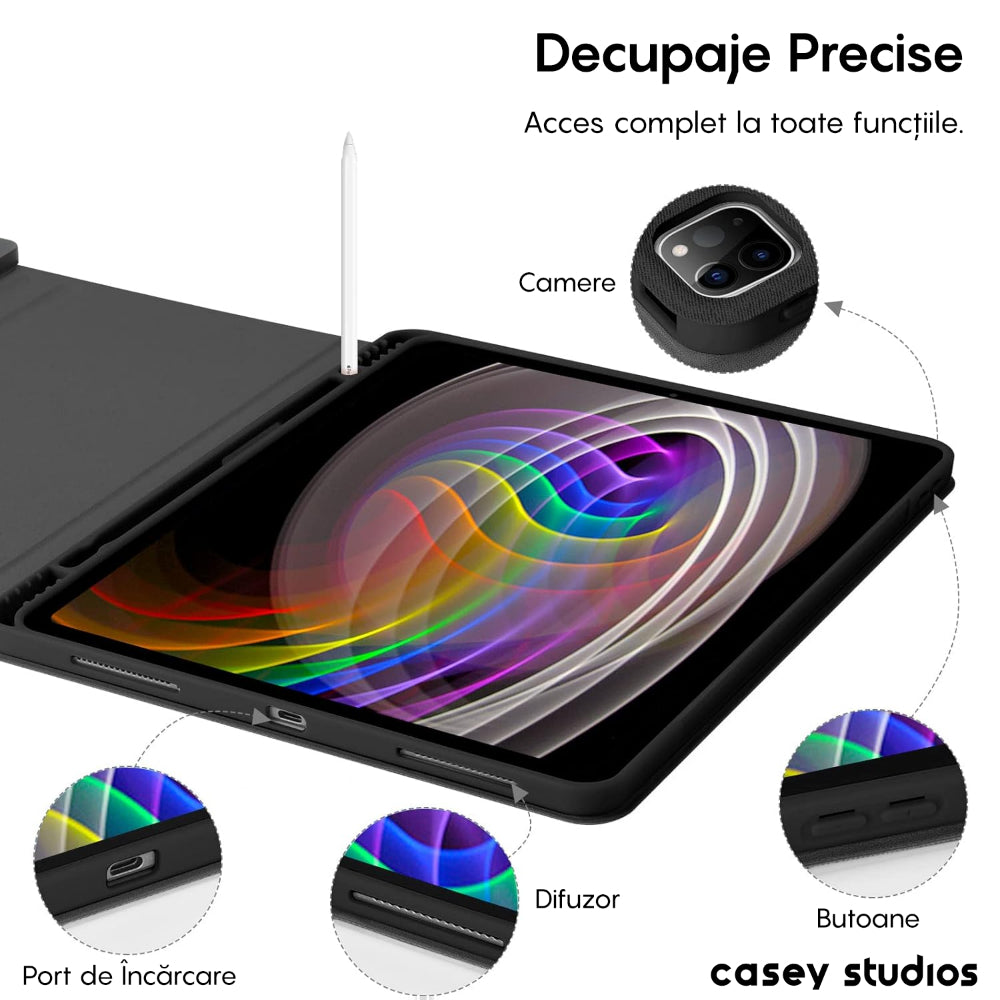 Husa MagneticK - iPad Pro 11" 2022/2021/2020/2018 - Negru