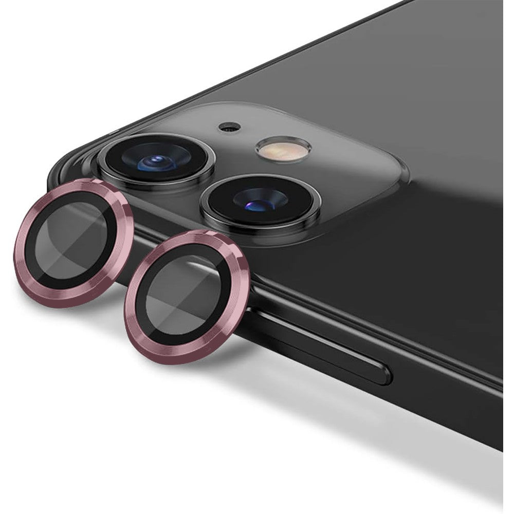 Folie Sticla Lentile Camera MaxDefense+ - iPhone 11 - Roz