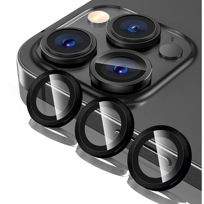 MaxDefense+ Camera Lens Glass Film - iPhone 13 Pro/13 Pro Max - Black