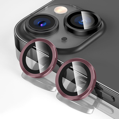 Folie Sticla Lentile Camera MaxDefense+ - iPhone 14/14 Plus - Roz