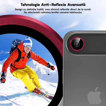 MaxDefense+ Camera Lens Glass Film - iPhone 17 Air - Red