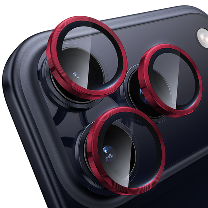 MaxDefense+ Camera Lens Glass Film - iPhone 17 Pro / 17 Pro Max - Red