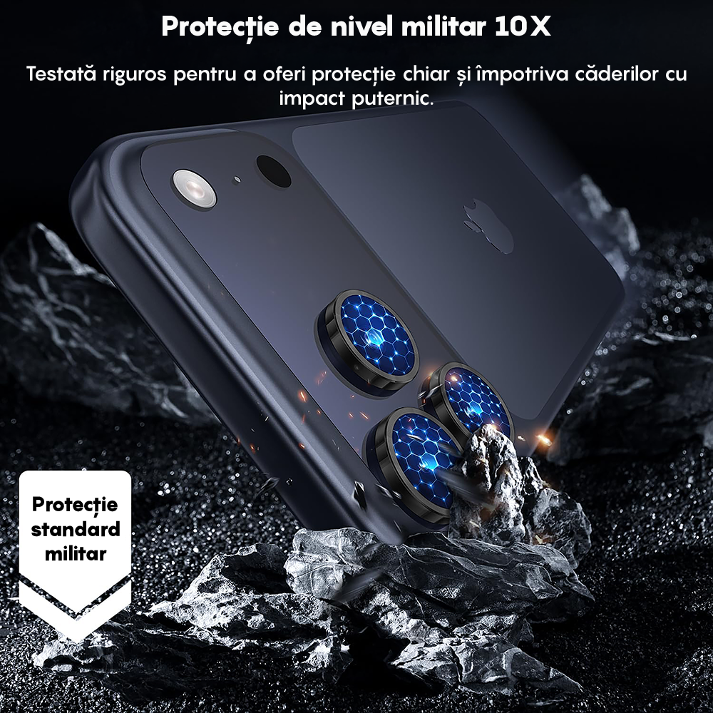 MaxDefense+ Camera Lens Glass Film - iPhone 17 Pro / 17 Pro Max - Silver