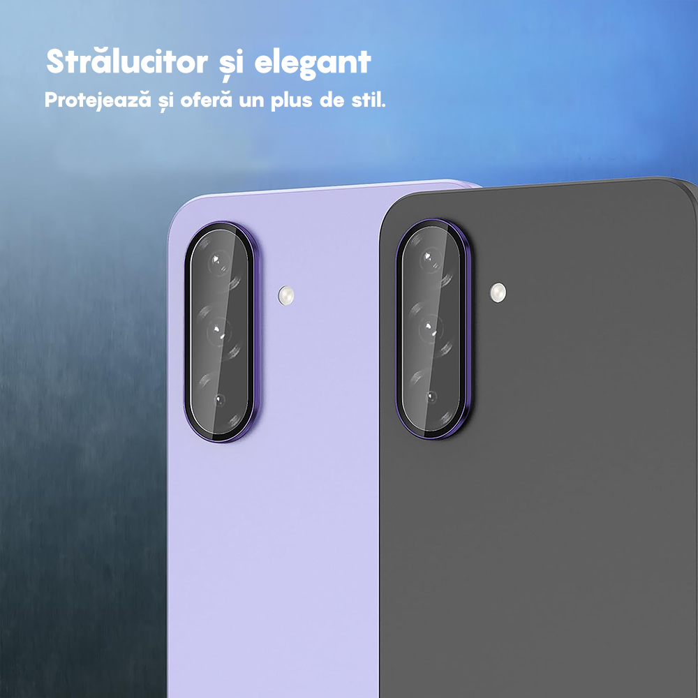 Folie Sticla Lentile Camera MaxDefense+ - Samsung Galaxy A56 / A36 - Mov