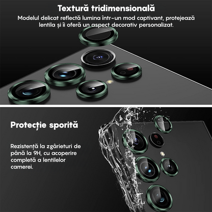 MaxDefense+ Camera Lens Glass Film - Samsung Galaxy S22 Ultra - Green