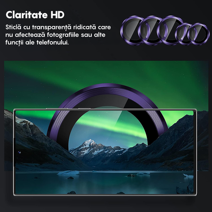 MaxDefense+ Camera Lens Glass Film - Samsung Galaxy S22 Ultra - Dark Purple