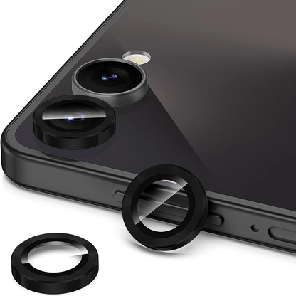 Folie Sticla Lentile Camera MaxDefense+ - Samsung Galaxy Z Flip5 - Negru