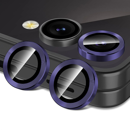 Folie Sticla Lentile Camera MaxDefense+ - Samsung Galaxy Z Flip5 - Mov Inchis