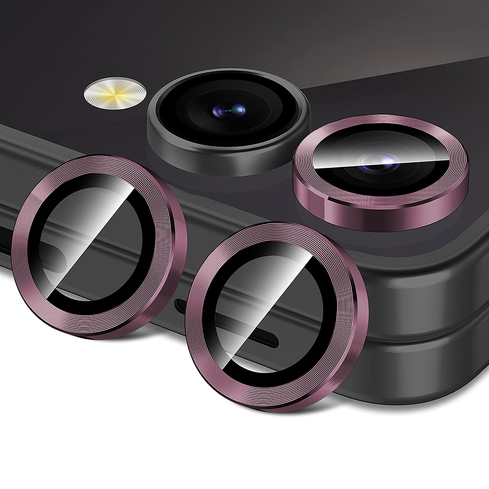 Folie Sticla Lentile Camera MaxDefense+ - Samsung Galaxy Z Flip5 - Roz