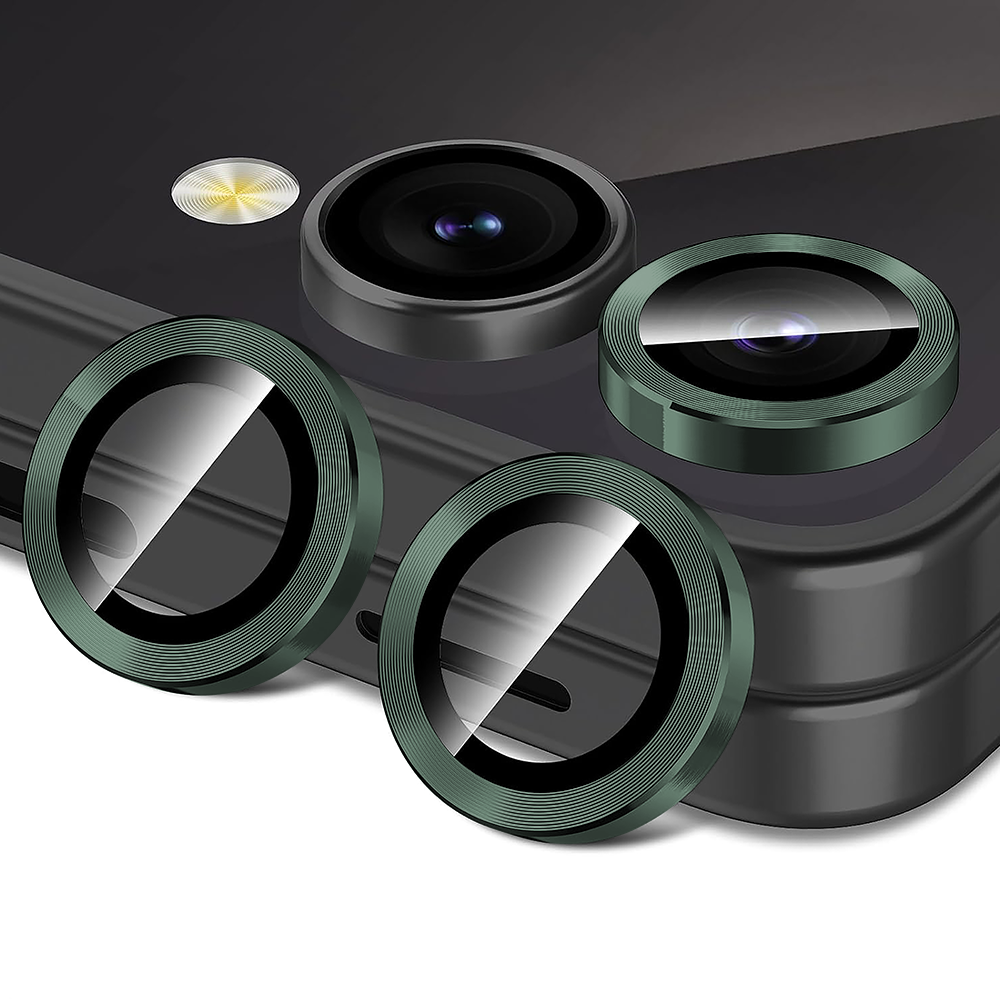 Folie Sticla Lentile Camera MaxDefense+ - Samsung Galaxy Z Flip7 - Verde