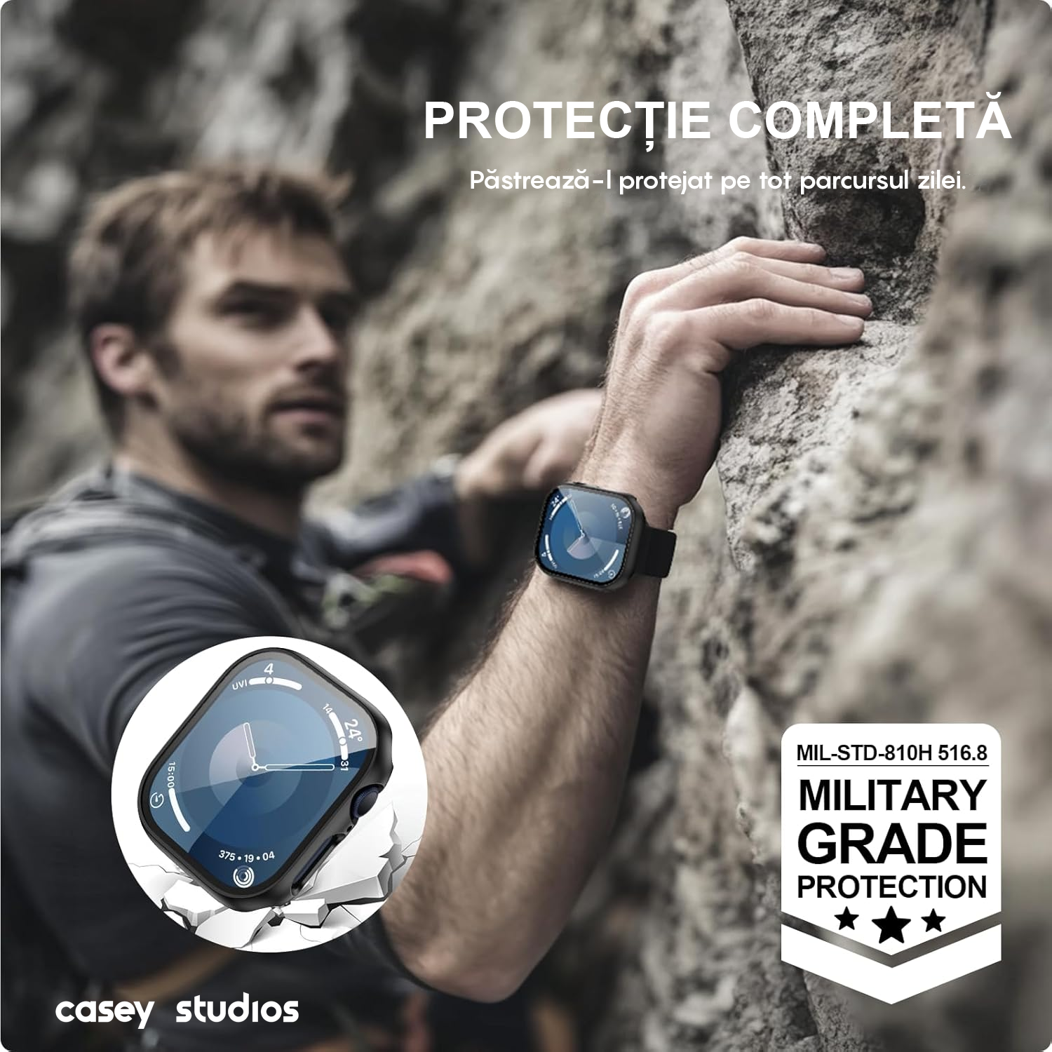 Carcasa 360° (Husa + Folie) - Apple Watch 10/11 - 46MM - Black