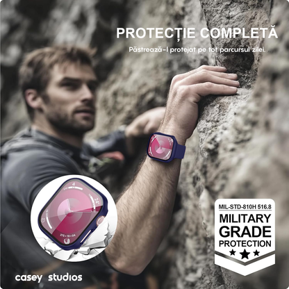 Carcasa 360° (Husa + Folie) - Apple Watch 10/11 - 46MM - Midnight Blue