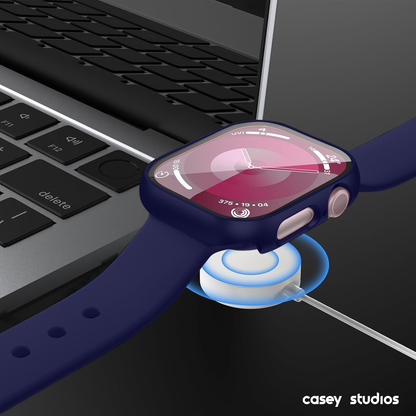Carcasa 360° (Husa + Folie) - Apple Watch 10/11 - 42MM - Midnight Blue