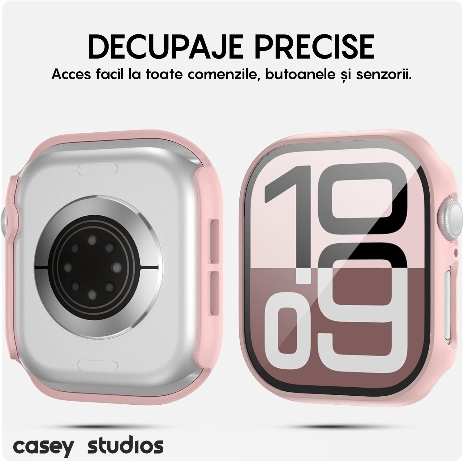Carcasa 360° (Husa + Folie) - Apple Watch 10/11 - 46MM - Pink