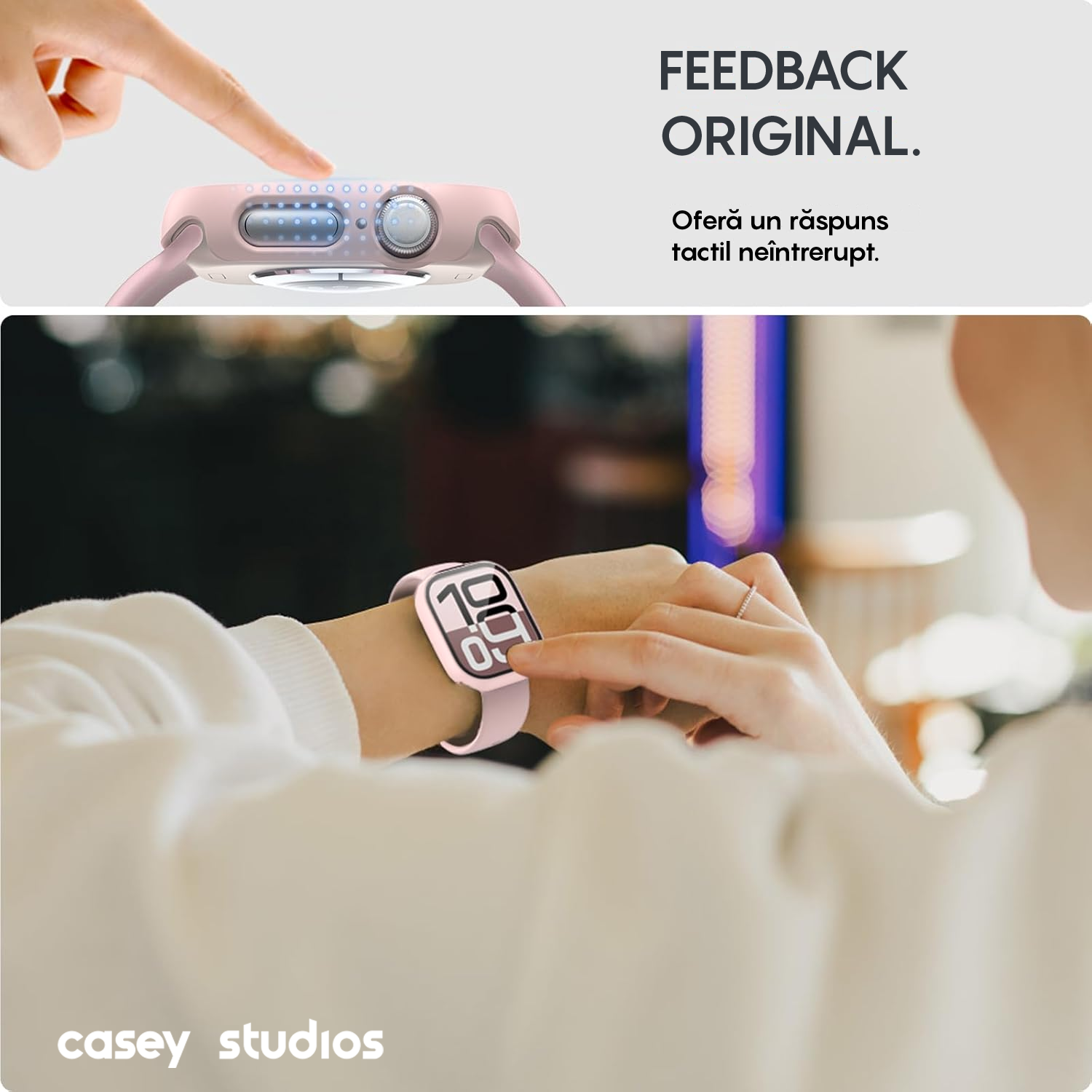 Carcasa 360° (Husa + Folie) - Apple Watch 10/11 - 46MM - Pink