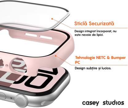 360° Case (Cover + Screen Protector) - Apple Watch 10/11 - 46MM - Pink