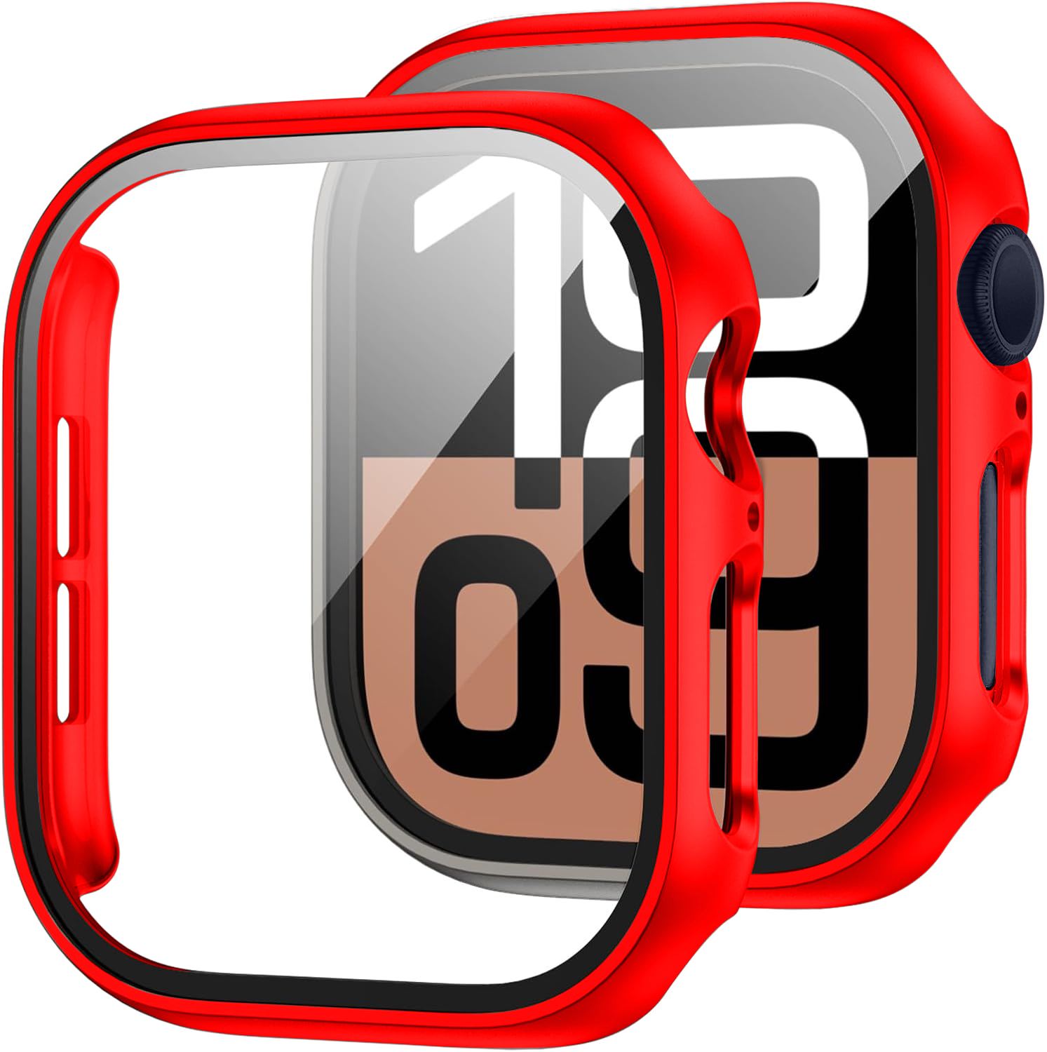 Carcasa 360° (Husa + Folie) - Apple Watch 10/11 - 42MM - Red