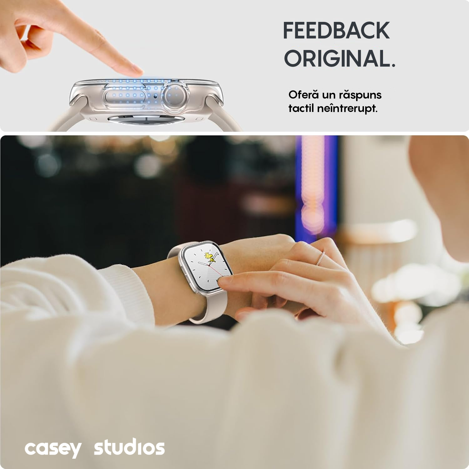 Carcasa 360° (Husa + Folie) - Apple Watch 10/11 - 46MM - Transparent