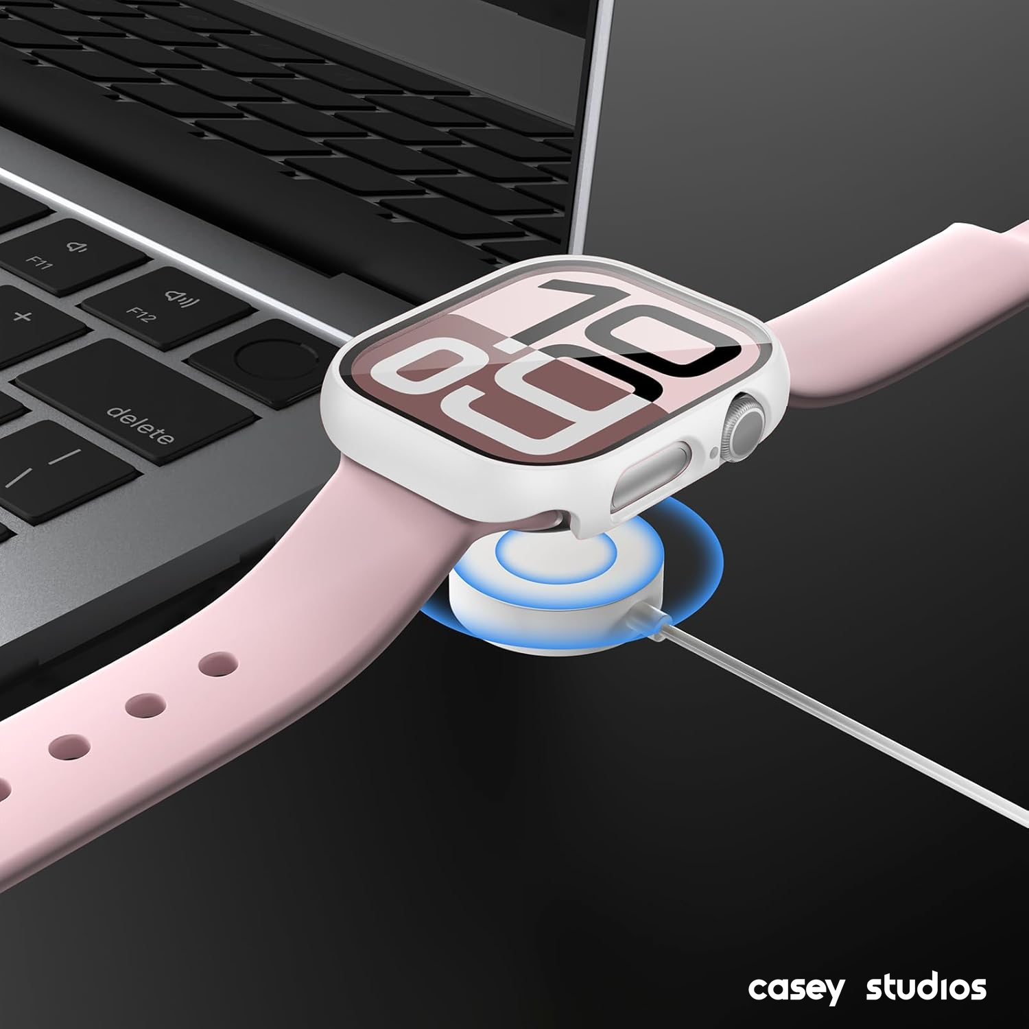 Carcasa 360° (Husa + Folie) - Apple Watch 10/11 - 46MM - Alb