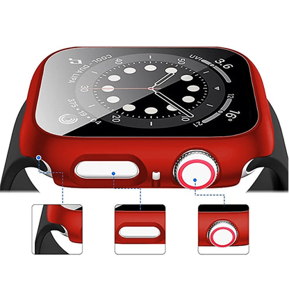 360° Case (Cover + Screen Protector) - Apple Watch 4/5/6/SE - 40MM - Red