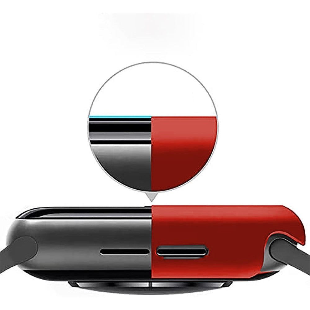 Carcasa 360° (Husa + Folie) - Apple Watch 7/8/9 - 41MM - Rosu