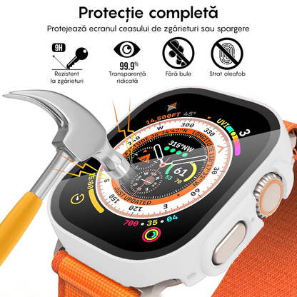 Carcasa 360° (Husa + Folie) - Apple Watch Ultra 1/Ultra 2 - 49MM - White