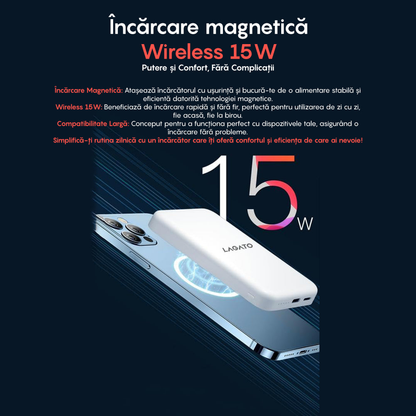 Baterie Externa MagSafe Lagato MS1 Pro 5000 mAh - Alb