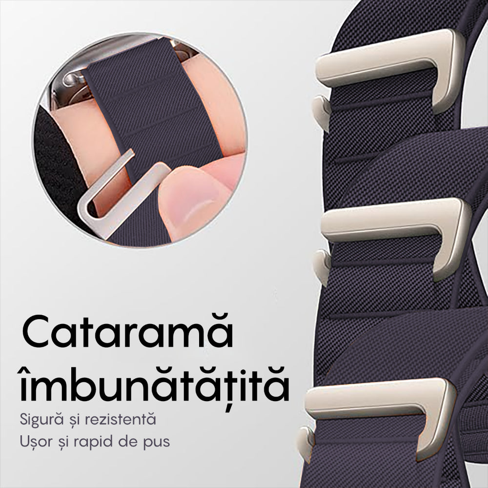 Curea Alpine Summit - Apple Watch 1/2/3/4/5/6/7/8/9/10/11/SE/SE2/SE3/Ultra 1/Ultra 2/Ultra 3 - 42/44/45/46/49 MM - Mov