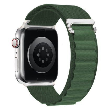 Alpine Summit Strap - Apple Watch 1/2/3/4/5/6/7/8/9/10/11/SE/SE2/SE3/Ultra 1/Ultra 2/Ultra 3 - 42/44/45/46/49 MM - Dark Green