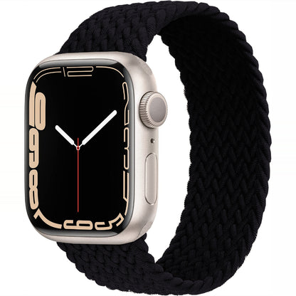 Curea Braided Breeze - Apple Watch 1/2/3/4/5/6/7/8/9/10/11/SE/SE2/SE3 - 38/40/41/42 MM - XXS - Black