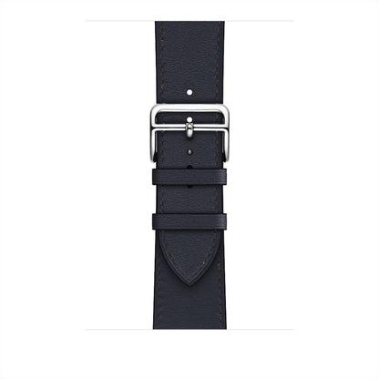 Curea Leather Elegance - Apple Watch 1/2/3/4/5/6/7/8/9/10/11/SE/SE2/SE3 - 38/40/41/42 MM - Midnight Blue