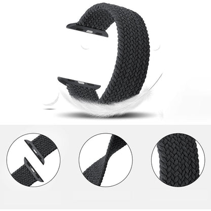 Curea Braided Breeze - Apple Watch 1/2/3/4/5/6/7/8/9/10/11/SE/SE2/SE3 - 38/40/41/42 MM - L - Space Gray