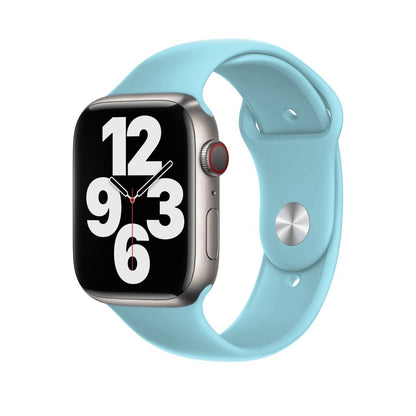 Curea Silicone Sport - Apple Watch 1/2/3/4/5/6/7/8/9/10/11/SE/SE2/SE3 - 38/40/41/42 MM - M/L - Baby Blue
