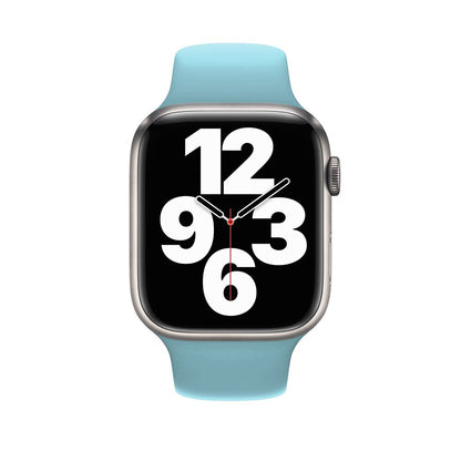 Curea Silicone Sport - Apple Watch 1/2/3/4/5/6/7/8/9/10/11/SE/SE2/SE3 - 38/40/41/42 MM - M/L - Baby Blue
