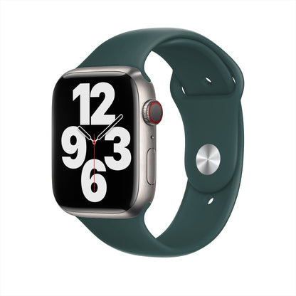 Curea Silicone Sport - Apple Watch 1/2/3/4/5/6/7/8/9/10/11/SE/SE2/SE3 - 38/40/41/42 MM - M/L - Dark Green