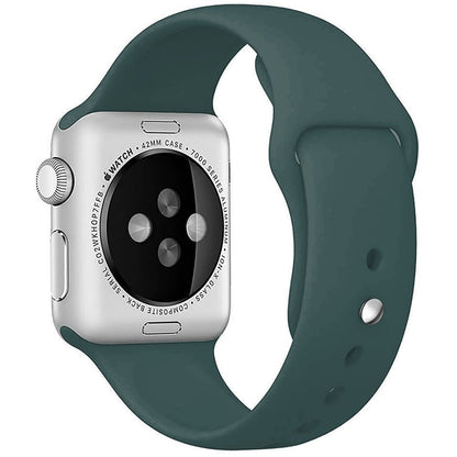 Curea Silicone Sport - Apple Watch 1/2/3/4/5/6/7/8/9/10/11/SE/SE2/SE3 - 38/40/41/42 MM - M/L - Dark Green