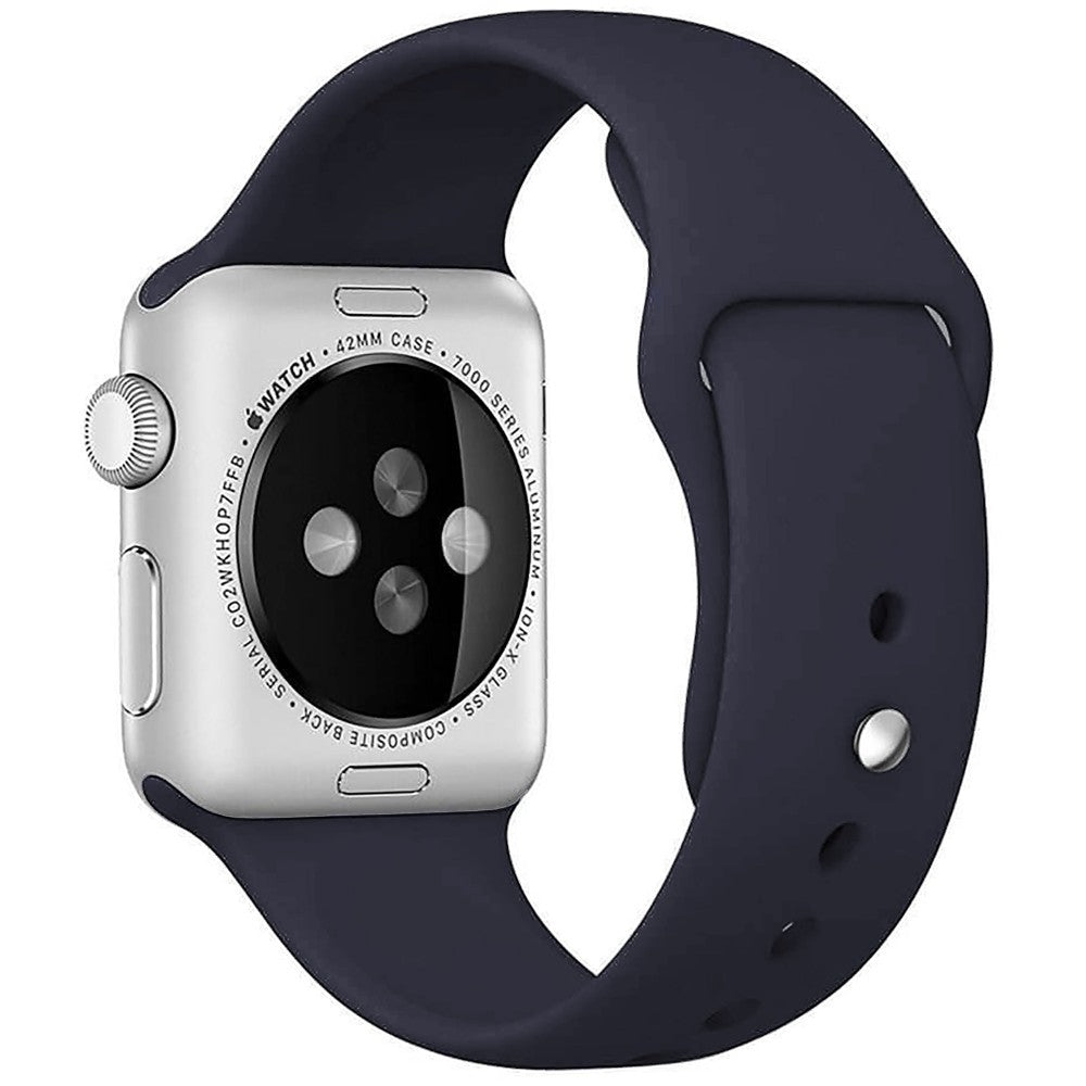 Curea Silicone Sport - Apple Watch 1/2/3/4/5/6/7/8/9/10/11/SE/SE2/SE3 - 38/40/41/42 MM - M/L - Midnight Blue